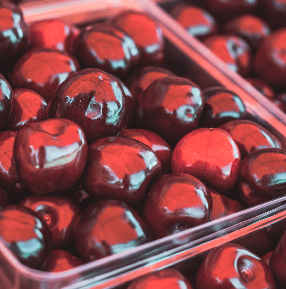 Close up of cherries