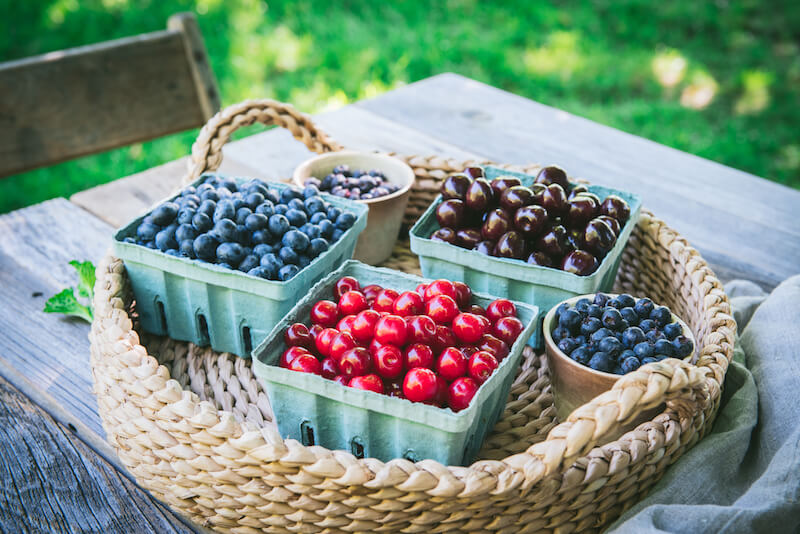 Fruit in basket
